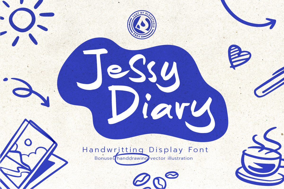 Jessy Diary - Handwritting, a Handwritten Font by Olexstudio (Photo 1 of 7)