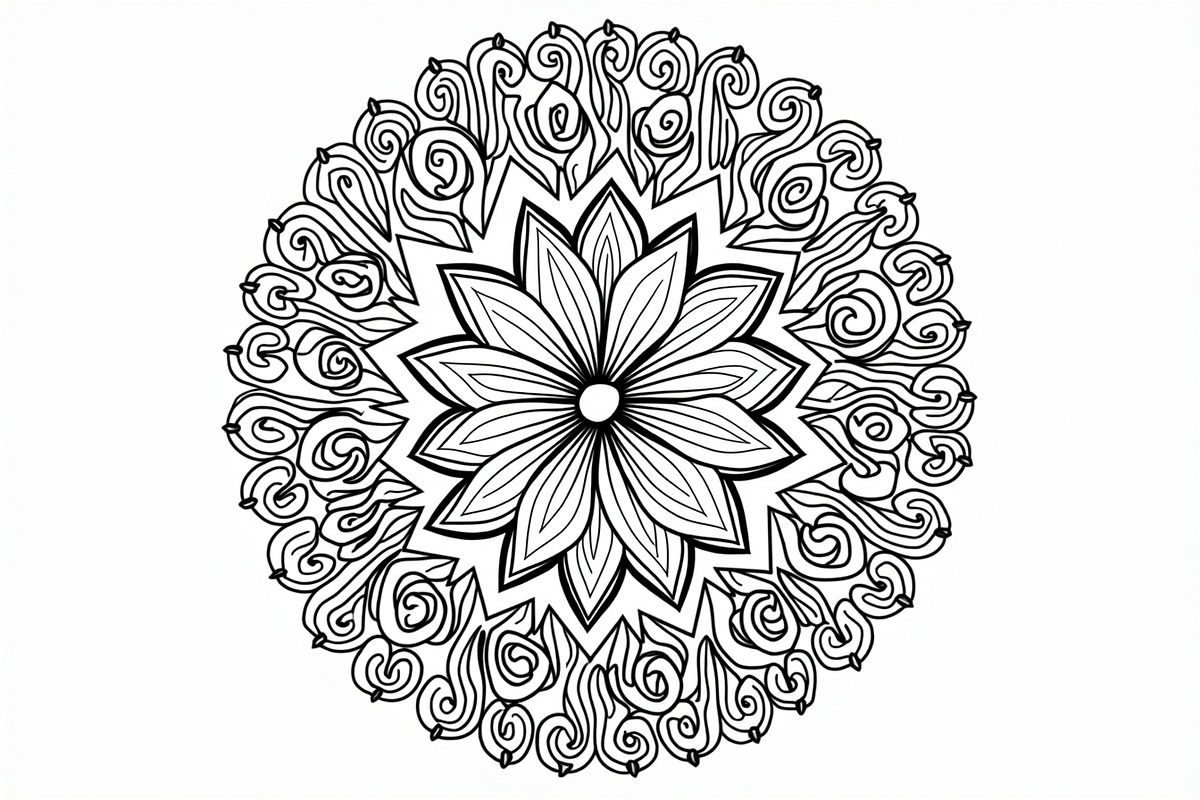 Elegant Hand-Drawn Mandala Designs B, an Object Graphic by BIPLOB EXPERT (Photo 6 of 14)