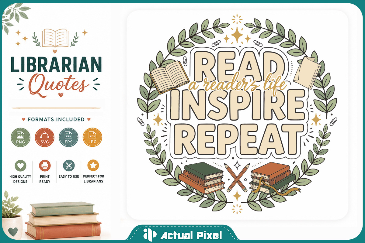Librarian Quotes Bundle, an Object Graphic by Actual Pixel (Photo 16 of 20)