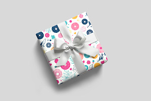 Gift Box and Wrapping Paper Mockup, an Advertising Mockup by Rami's Mockups