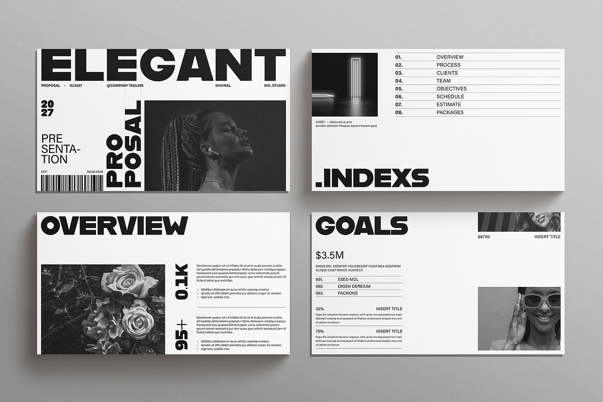 Elegant Proposal Presentation, a Presentation Template by E-Type (Photo 2 of 5)