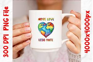 More Love , Less Hate Graphics