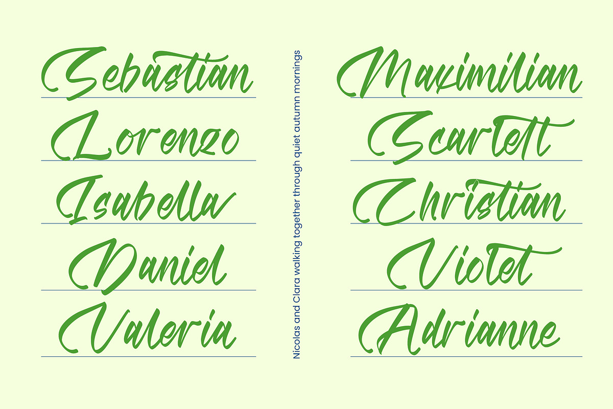 Matchengis Brush Handwritten Font, a Script Font by stylishtype.co (Photo 15 of 20)