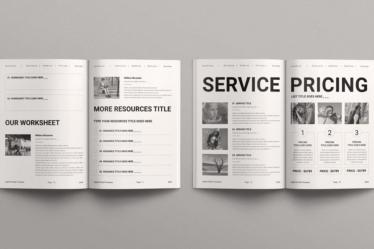 Digital Ebook Layout Design Template, a Magazine Template by TemplatesForest (Photo 6 of 8)
