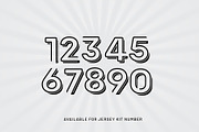 Socceran - Jersey kit display, a Sans Serif Font by indranesia (Thumbnail 2 of 3)