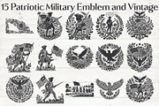 Patriotic Military Emblem Vintage, an Object Graphic by Gfx_Store (Thumbnail 16 of 16)