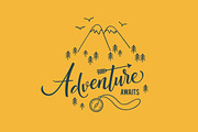 Adventure Lettering Illustrations., an Illustration by tetiana.svirska (Thumbnail 3 of 7)