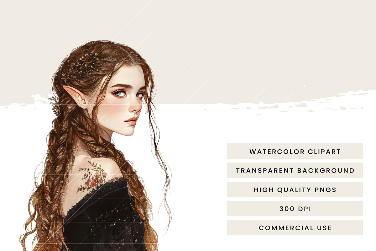 Enchanted Night Court Clipart, a Person Illustration by Design Scotch (Photo 7 of 8)