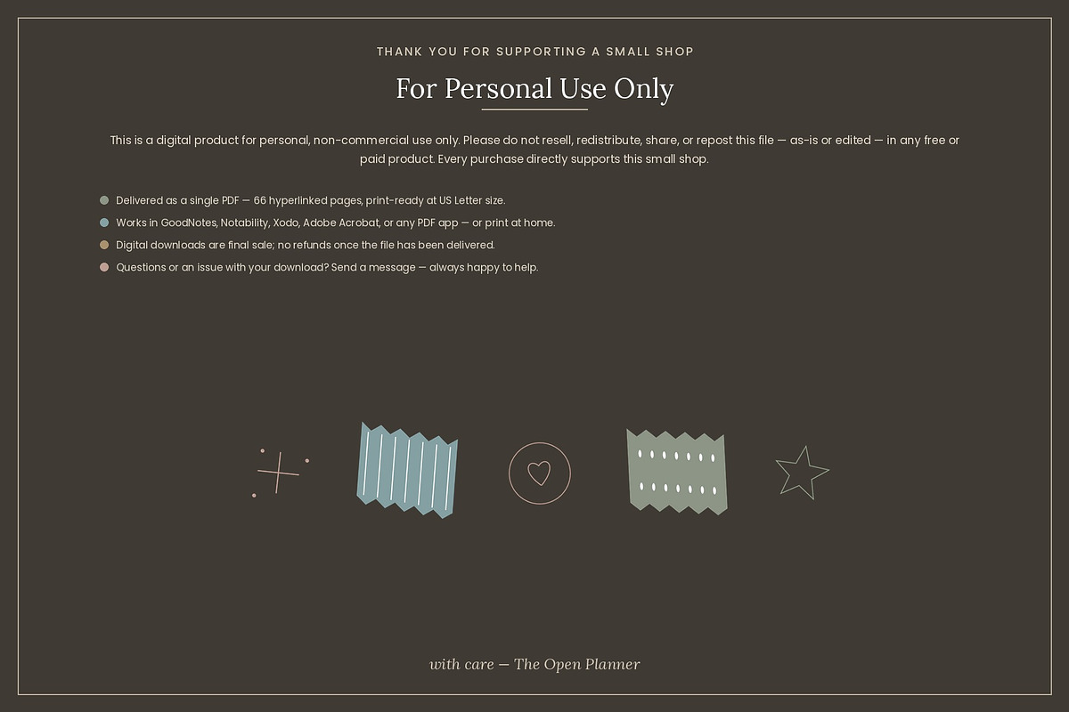 The Open Planner, a Stationery Template by The Clipart House (Photo 7 of 7)