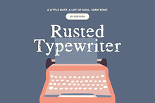 Rusted Typewriter Font