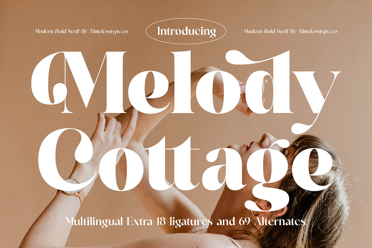 Melody Cottage Modern Bold Serif, a Serif Font by timelesstype.co (Photo 1 of 20)