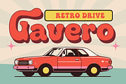 Varago Retro 70's Bubble Font, a Sans Serif Font by Vadovastd (Thumbnail 3 of 9)