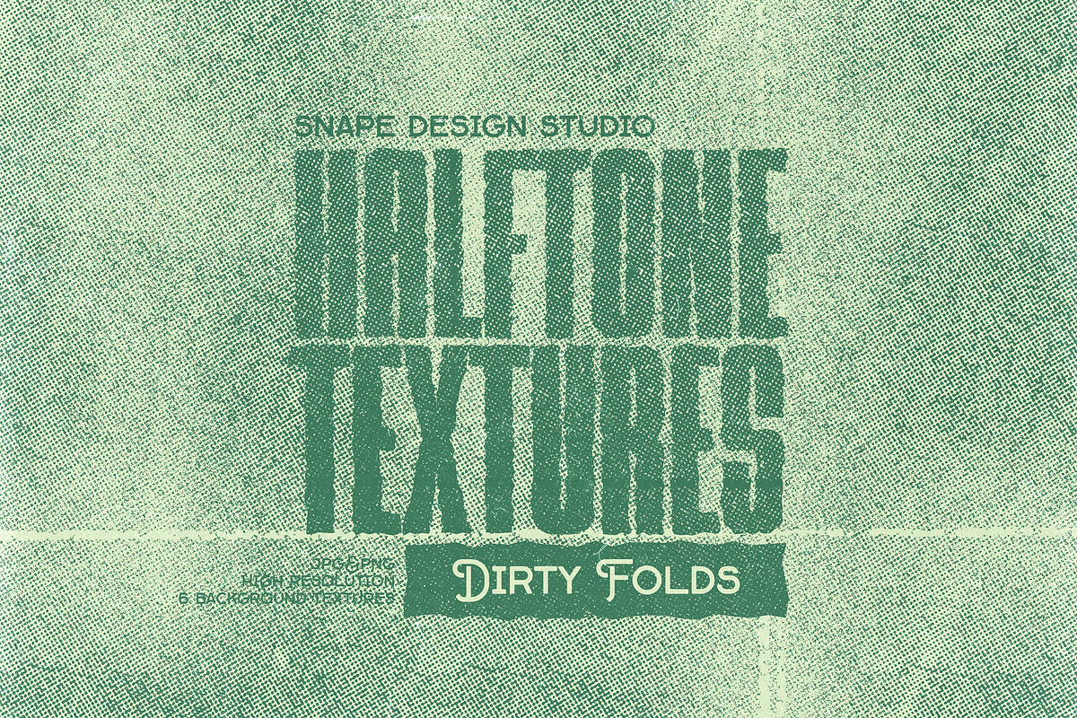 Halftone Textures - Dirty Folds, a Texture Graphic by Snape Design Studio (Photo 1 of 2)