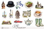 90 Great Britain clip art, a Decorative Illustration by Poppy Lane Studio (Thumbnail 9 of 11)