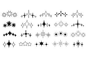 Hand drawn sparks. Decorative doodle, an Object Illustration by winwin.art