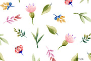 Set of Watercolor Floral, an Illustration by hellopop design (Thumbnail 2 of 3)