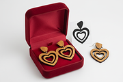 Heart Shape Earring Laser Cut File, an Object Graphic by Amazin_art (Thumbnail 5 of 6)