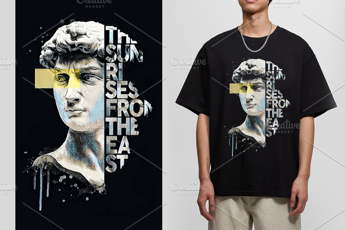 David pop art print. T-shirt graphic, a Person Illustration by StudioLondon