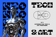 Knock Tonic - Geometric Space Font, a Sans Serif Font by Imoodev (Thumbnail 3 of 5)