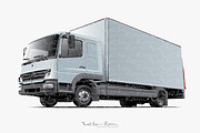 Light Commercial Truck Mockup, a Product Mockup by Vector Room (Thumbnail 2 of 2)