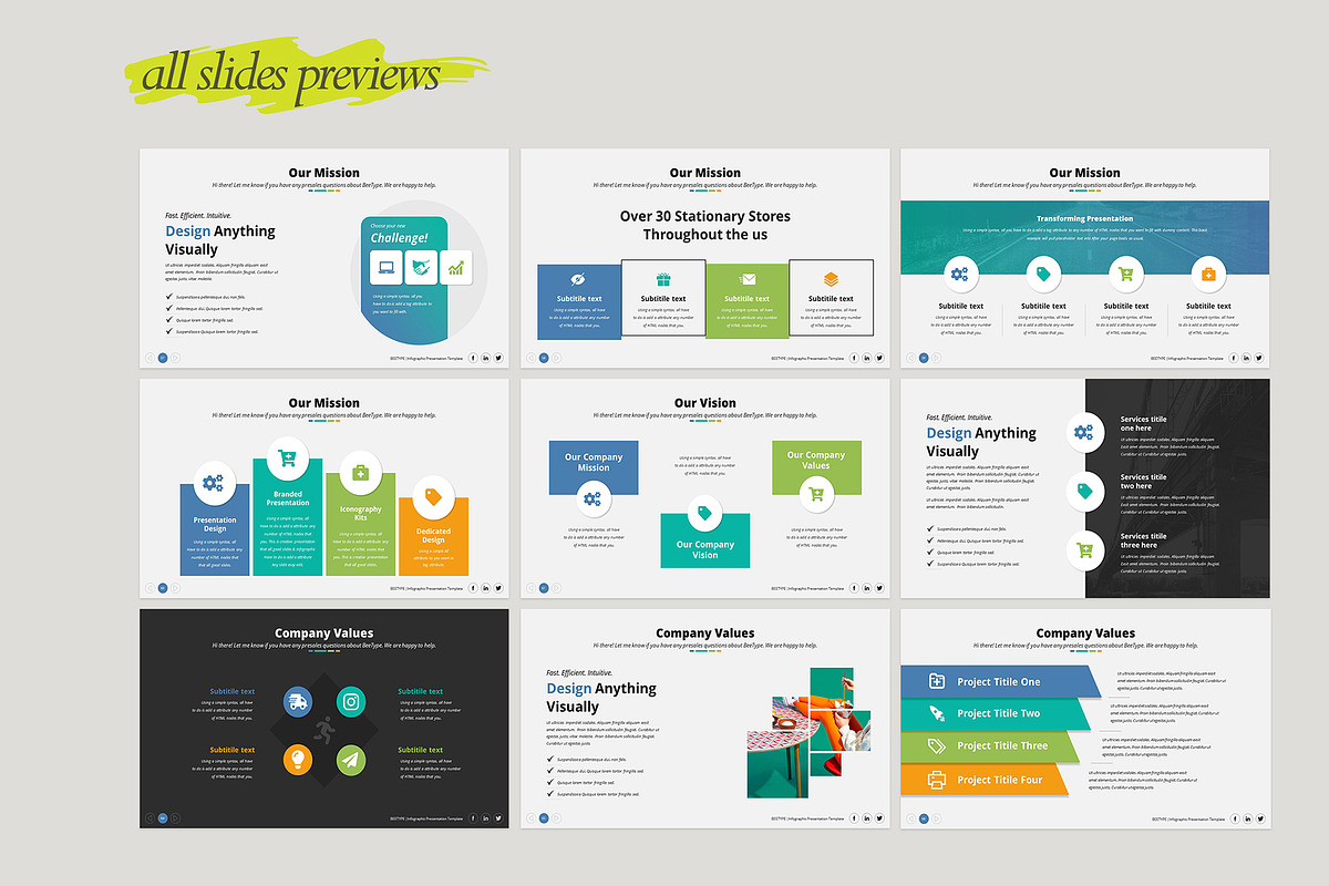 Bee-Type Corporate PowerPoint, a Presentation Template by WhiteGraphic (Photo 11 of 28)