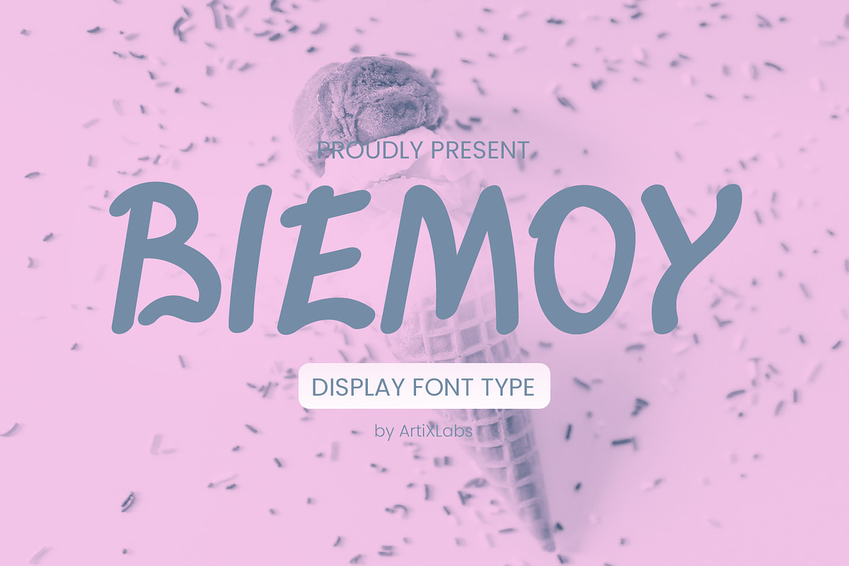 Biemoy Playfull Cheersfull Font, a Script Font by ArtiXLabs (Photo 1 of 11)