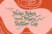 Nicko Robin a Stunning Display Font, a Sans Serif Font by Dawnside Graphic (Thumbnail 4 of 11)