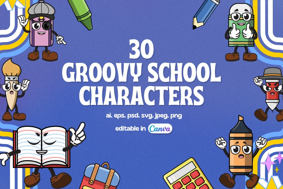30 School Characters, an Education Illustration by Brand_Hero