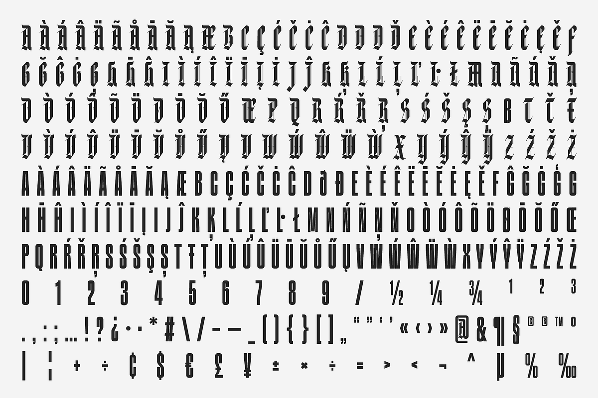 Duckvard | Blackletter Sans Display, a Blackletter Font by Jolicia Type (Photo 10 of 13)