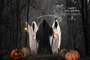 Happy Halloween - holiday clipart, a Seasonal Illustration by Vasmila (Thumbnail 10 of 10)