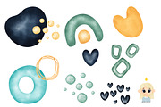 Watercolor rainbow clip art, an Illustration by Natalya_Mona_Art (Thumbnail 4 of 9)