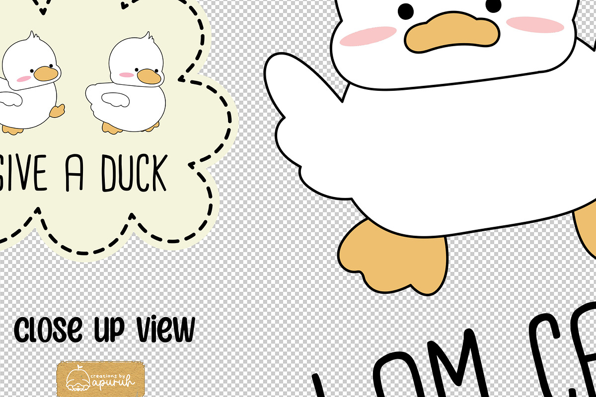 Cute Duck Funny Witty Quotes Meme 2, a Stationery Template by creationsbyapuruh (Photo 6 of 7)