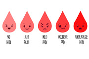 Menstrual Cycle Period Pain Scale, an Object Graphic by the_myro (Thumbnail 1 of 6)
