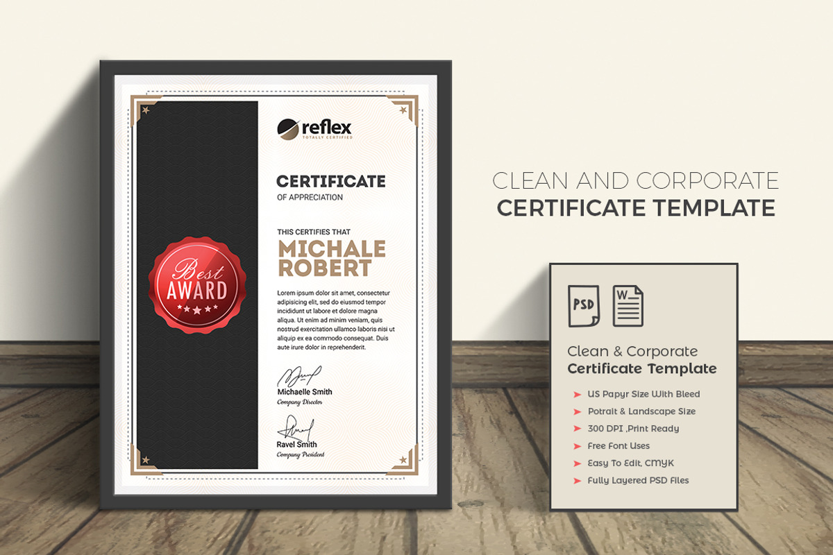 Certificate, a Stationery Template by deviserpark (Photo 2 of 6)