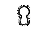 Floral Keyhole Frame SVG Bundle, an Illustration by Designs_River (Thumbnail 19 of 31)