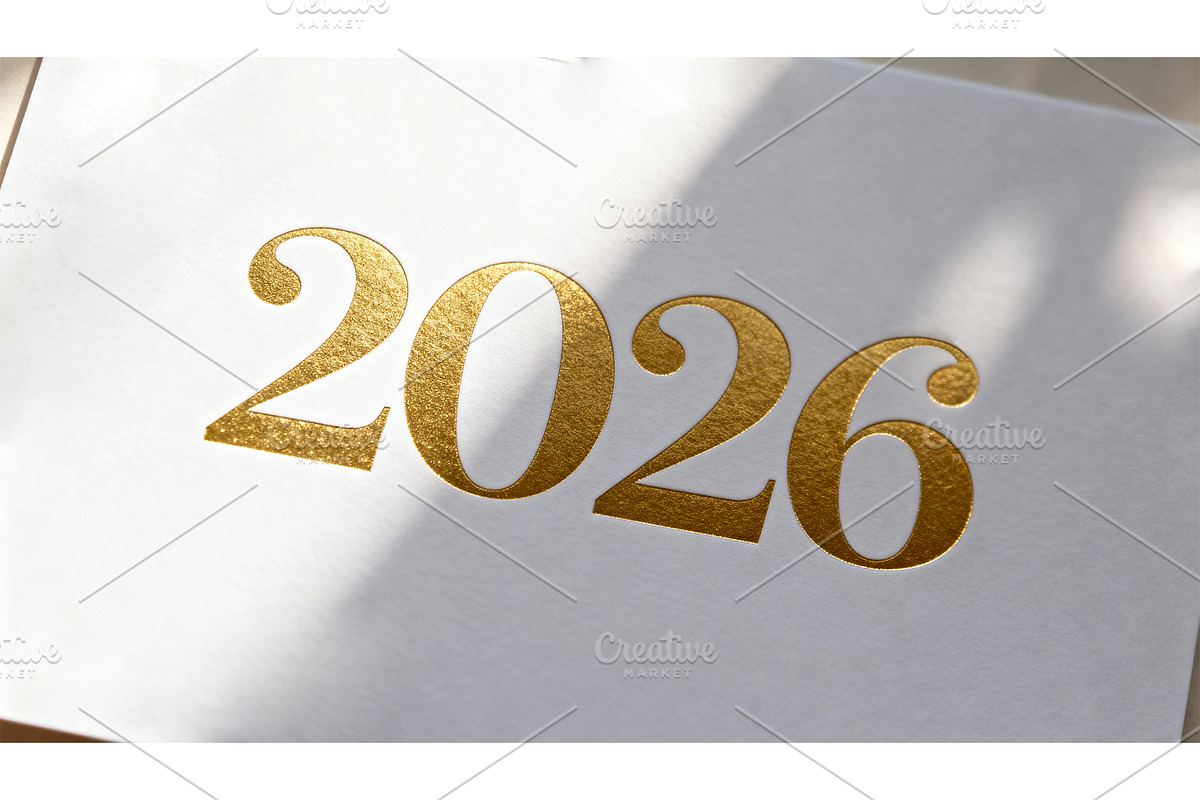 New Year greeting card, a Wallpaper Graphic by Elen_Art (Photo 1 of 3)