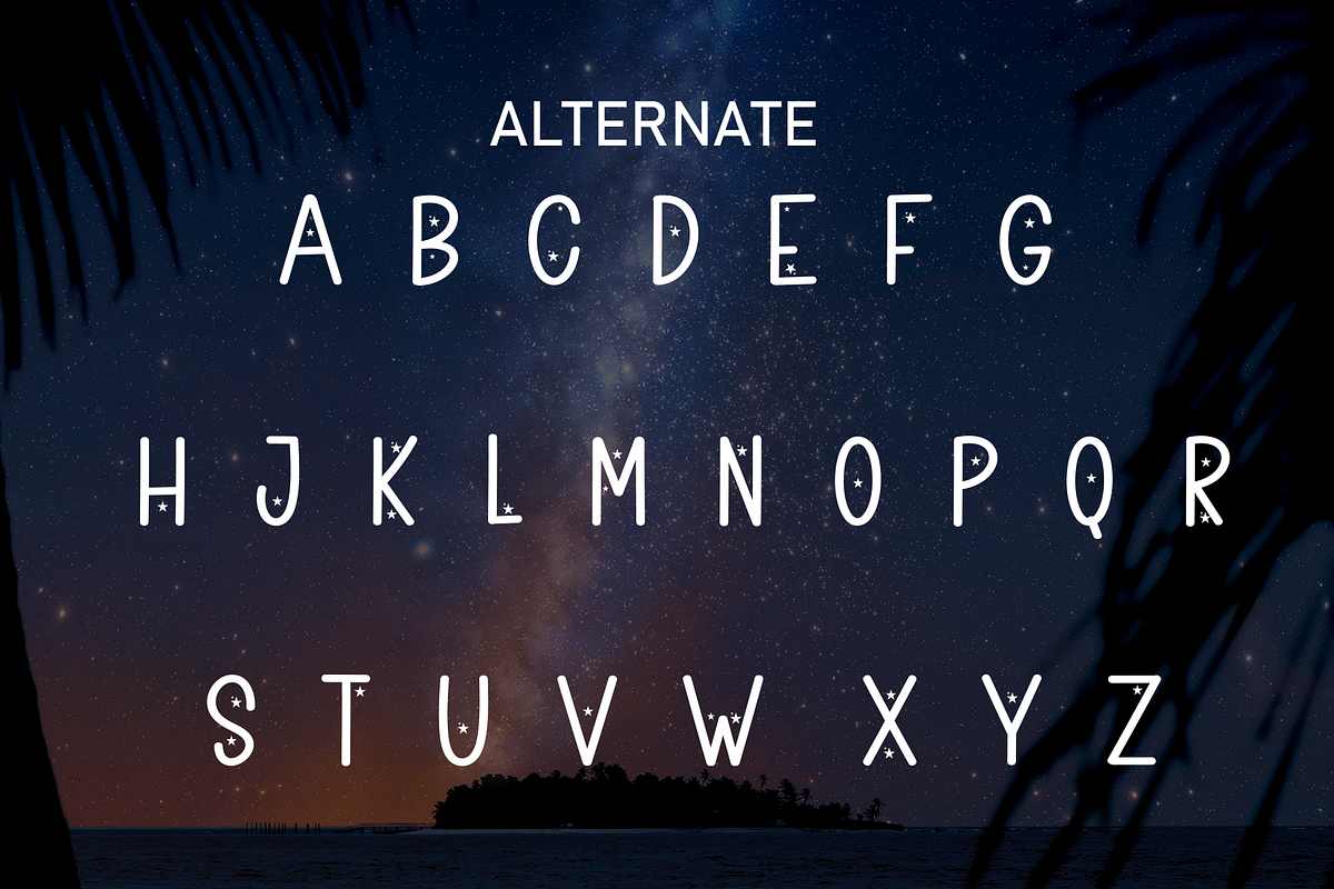 Summer Starnight | Script Font, a Script Font by Scratchones (Photo 8 of 9)
