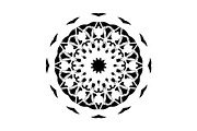 Ornamental Black White Mandala Pack, a Decorative Illustration by NJ Himel (Thumbnail 31 of 103)