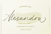 Alesandra Handbrush Script, a Script Font by Creatype Studio (Thumbnail 1 of 10)