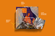 Metallic Wrap Mockup Pack, a Packaging Mockup by Design syndrome (Thumbnail 3 of 5)