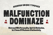 Overush - Distressed Bad Print Sans, a Sans Serif Font by Typia Nesia (Thumbnail 4 of 14)