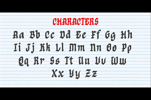 Eticav- Handwritten Blackletter Font