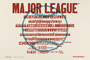 Major League - A Wood Type Font, a Sans Serif Font by Komet & Flicker (Thumbnail 14 of 14)