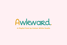 Awkward Cute Script Font