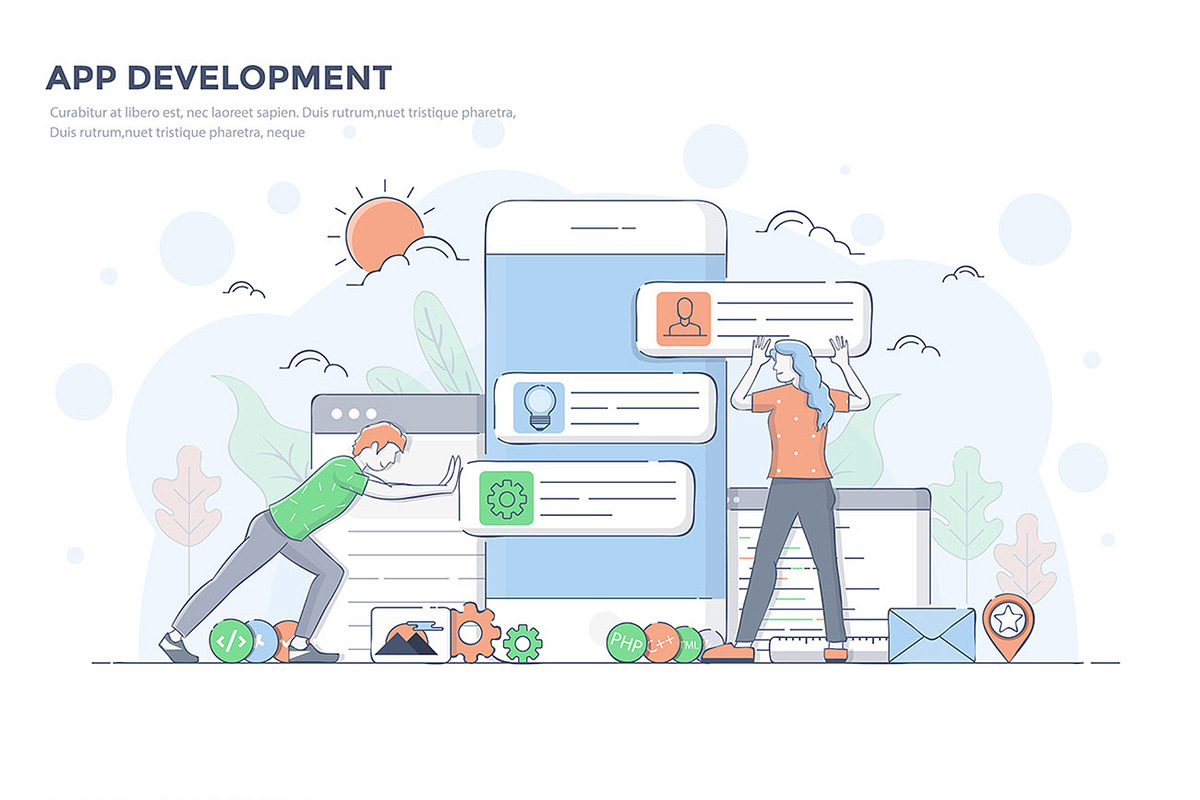 Modern Business concept for websites, a Person Illustration by Creative Graphics (Photo 12 of 12)