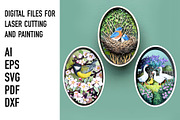 Spring Woodland Oval SVG Bundle, an Object Graphic by HelloWood (Thumbnail 1 of 4)