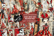 Shabby Xmas Mixed Media Scrappapers, a Decorative Illustration by Digital Art Mahdiseño (Thumbnail 1 of 10)