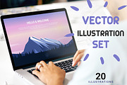 Set of Landscape Illustrations, an Illustration by Librebird (Thumbnail 1 of 6)