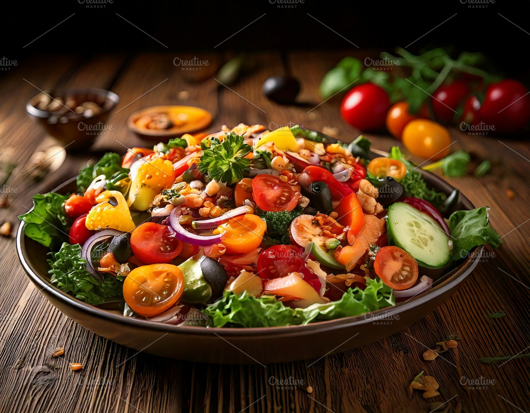 Healthy Salad Dish, a Food & Drink Photo by Prince Cyber Graphics