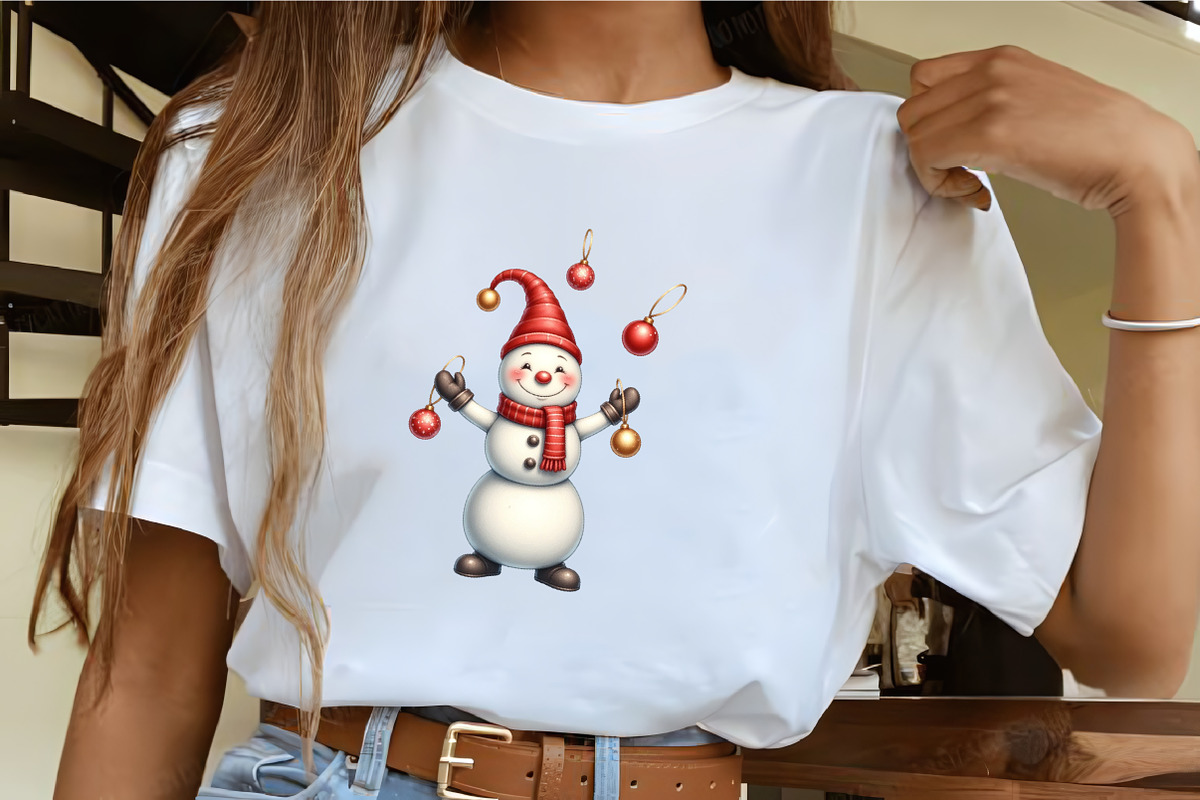 Funny Christmas Snowman Clipart, an Illustration by CrexoraLab (Photo 3 of 5)